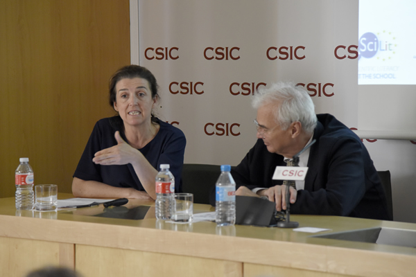 María Ruíz del Árbol and J.M. López Sancho